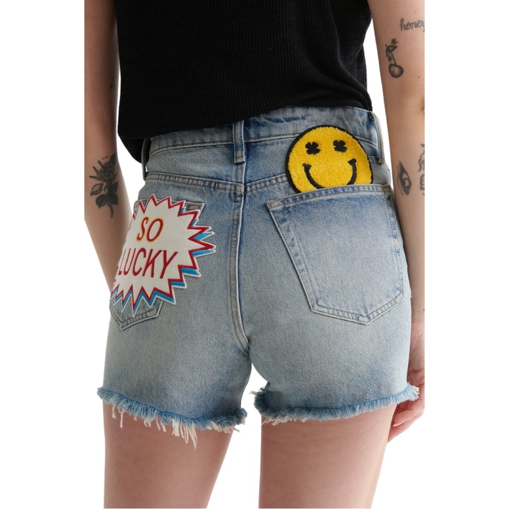 NWT Lucky Patch High Rise Cut Off Short